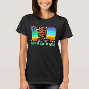 T-shirt Peace Heart Love Et Pop It Popsicle Sensory Toy