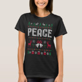 T-shirt Peace I Come In Peace Matching Couple Ugly Merry C (Devant)