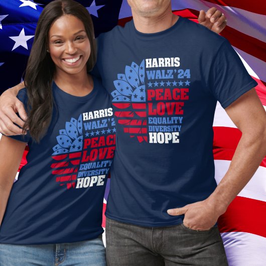 T-shirt Peace LGBT Harris Waltz