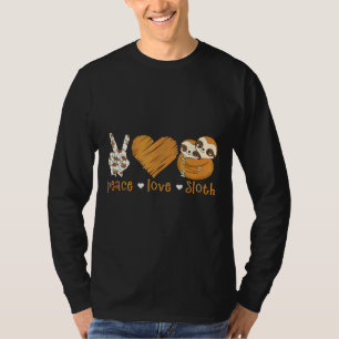 T-shirt Peace Loth Main Sign Heart Sloth