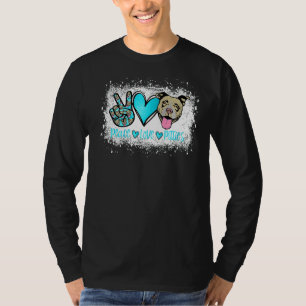 T-shirt Peace Lots Pitbull Propriétaire d'animal de compag