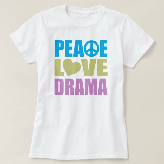 T-shirt Peace Love (Design devant)