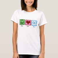 Peace Love 40e anniversaire mignonne fête