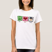 T-shirt Peace Love Anime (Devant)