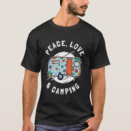 T-shirt Peace Love Camg Camg (Devant)