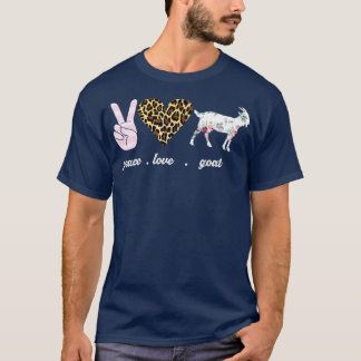 T-shirt Peace love Chèvre Mama et sa chèvre vivent en paix