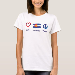 T-shirt Peace Love Colorado