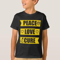 Peace Love Cure Chilhood Cancer Awareness 1