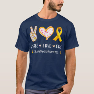 T-shirt Peace Love cure Endometriose prise de conscience p