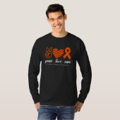 T-shirt Peace Love Cure Multiple Sclerosis For Men Women K (Devant entier)