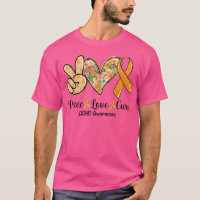Peace Love Cure Orange Ribbon Cadeaux de sensibili