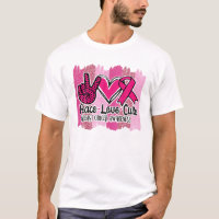 Peace Love Cure Pink Ribbon Cancer du sein Lauréat