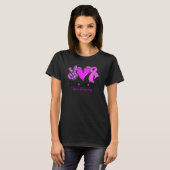 T-shirt Peace Love Cure Sunflower Leopard Lupus Awareness (Devant entier)