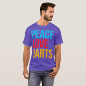 T-shirt Peace Love Dart (Devant entier)