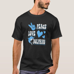 T-shirt Peace Love Dolphin Premium
