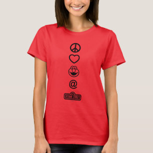 T-shirt Peace Love Elmo