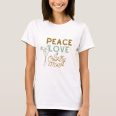 T-shirt Peace Love et Country Music (Devant)
