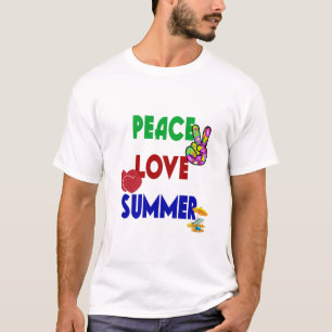 T-shirt Peace Love été