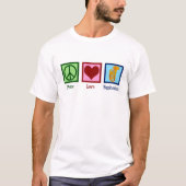 T-shirt Peace Love Euphonium (Devant)