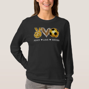 T-shirt Peace Love Football