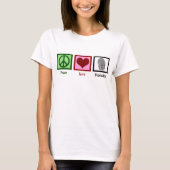 T-shirt Peace Love Forensics (Devant)