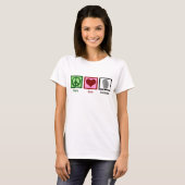 T-shirt Peace Love Forensics (Devant entier)