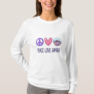 T-shirt Peace Love Gaming