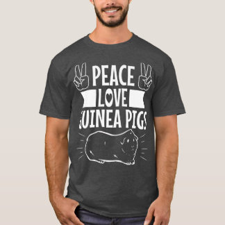 T-shirt Peace Love Guinea Pigs Premium4326