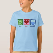 T-shirt Peace Love Hanoukka Kids (Devant)