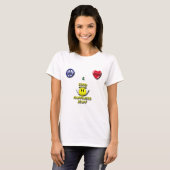 T-shirt Peace Love Happiness (Devant entier)