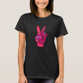 T-shirt Peace Love Harmony Victory Signe de la main Peace (Devant)