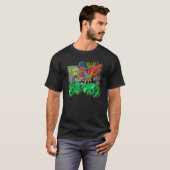 T-shirt PEACE LOVE HIP HOP Retro Old School 90 Graffiti Ar (Devant entier)