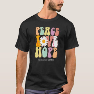 T-shirt Peace Love Hope Food Allergies Awareness
