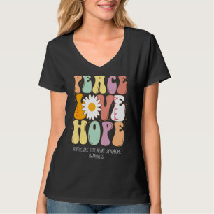 T-shirt Peace Love Hope Hypoplasique Gauche Syndrome de Co