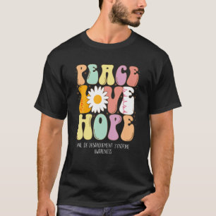 T-shirt Peace Love Hope Mal De Debarquement Syndrome Mdds