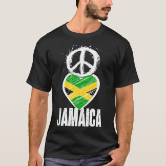 T-shirt Peace Love Jamaïque