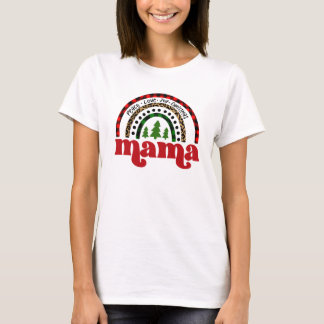 T-shirt Peace Love Joy Christmas Mama Shirt