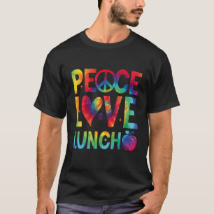 T-shirt peace love lunch lady rétro super lunch lady Retou