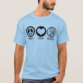 T-shirt Peace Love Mozart (Devant)