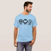T-shirt Peace Love Mozart (Devant entier)