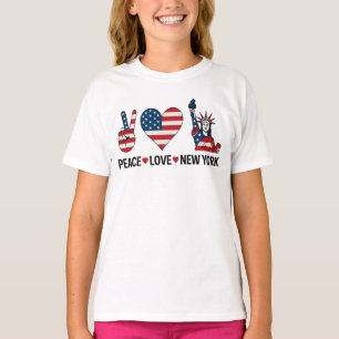 T-shirt Peace Love New York
