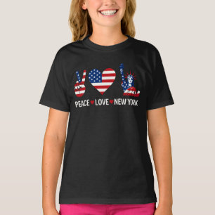 T-shirt Peace Love New York