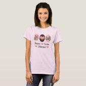 T-shirt Peace Love Obama 08 Organic Tee (Devant entier)