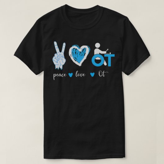 T-shirt Peace Love OT (Design devant)