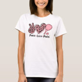 T-shirt Peace Love Padel Maman I Love Padel Tennis Femmes (Devant)