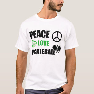 T-shirt Peace Love Pickleball, Drôle Pickleball Sayayons