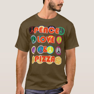 T-shirt Peace Love & Pizza T 12392651