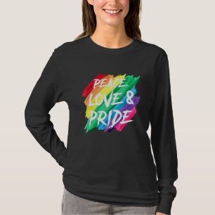 T-shirt Peace Love Pride Gay Rainbow Lgbt Pride Mont