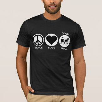 T-shirt Peace/Love/Rock & Roll