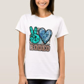 T-shirt Peace Love Rodeo (Devant)